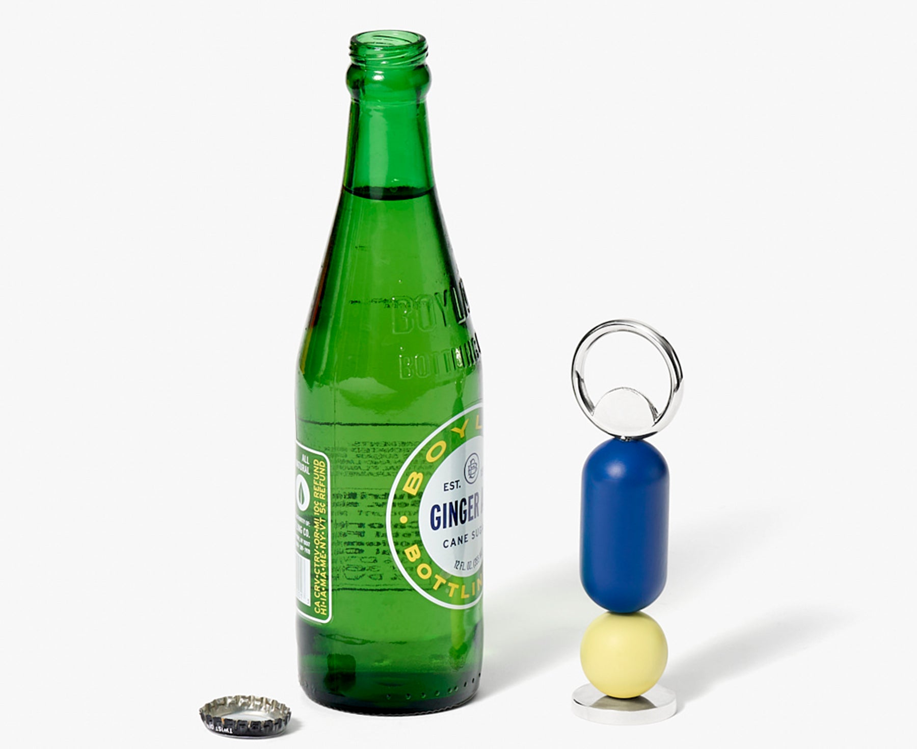 Abaco Bottle Opener in Blue and Yellow by Areaware