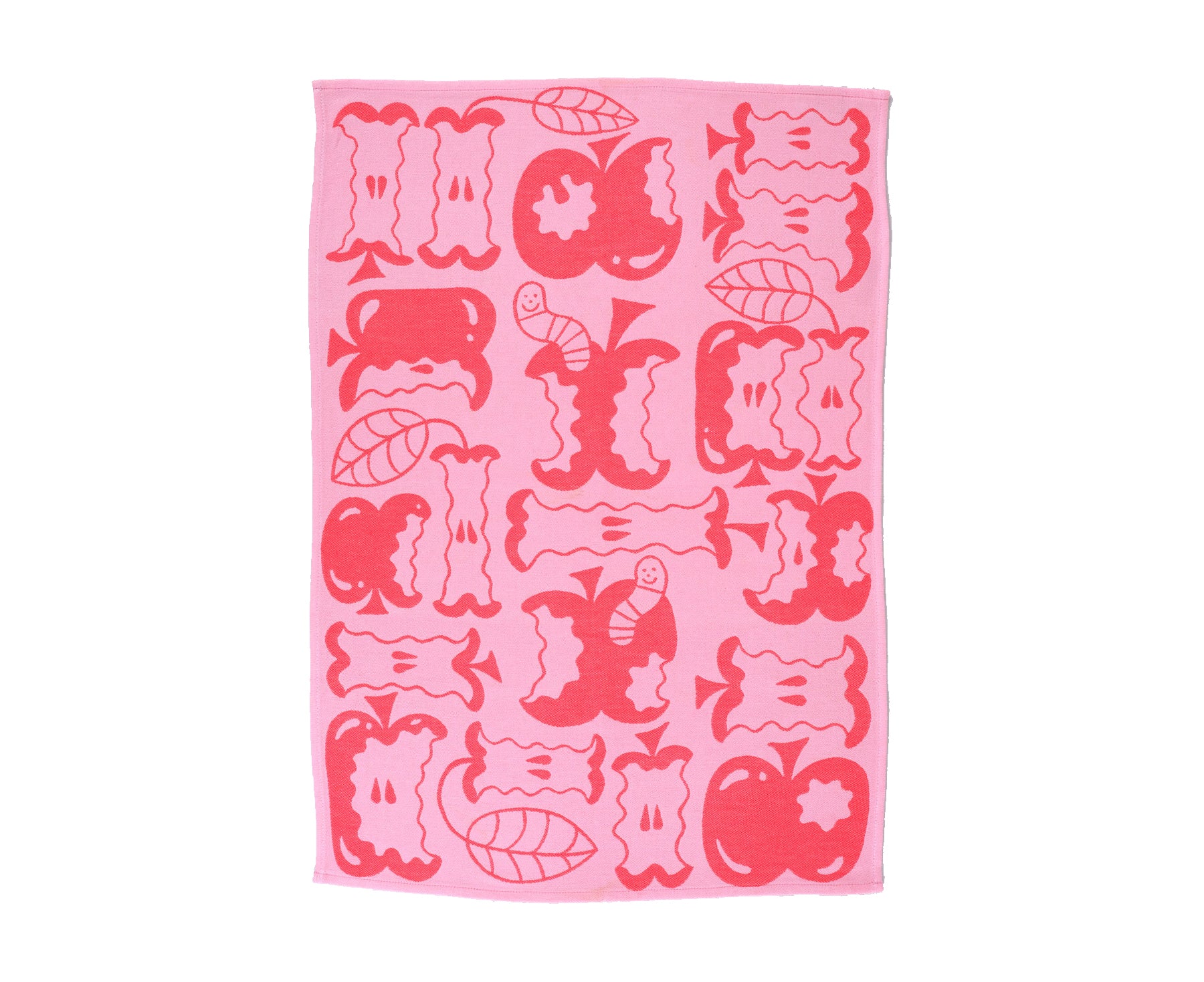 Woven Cotton Dish Towel - An Apple a Day - by Wrap