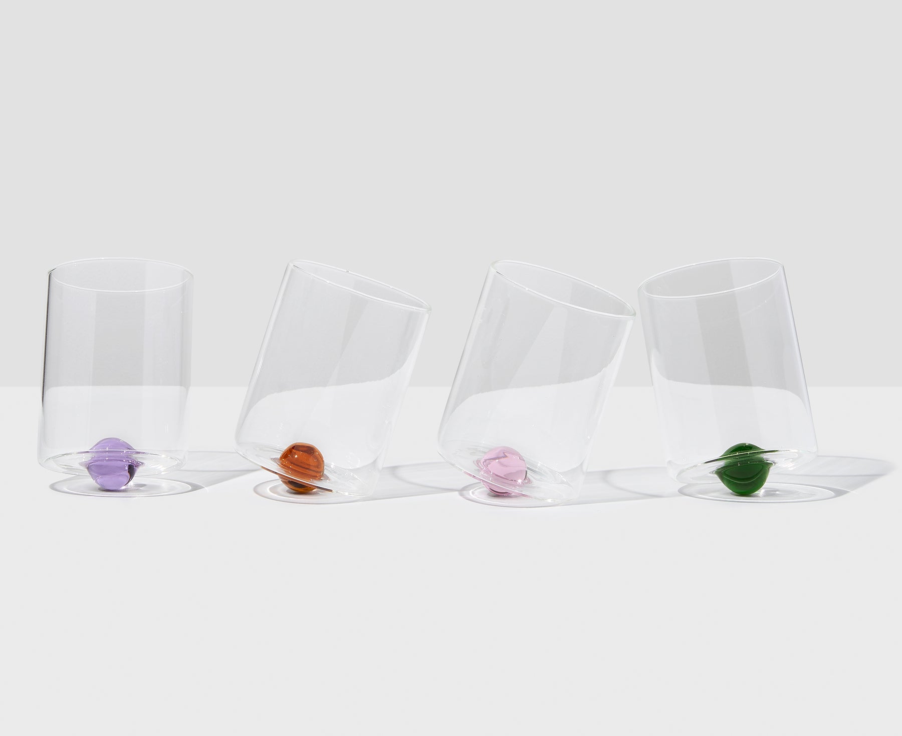 Balance Glasses Set of Four Mixed by Fazeek