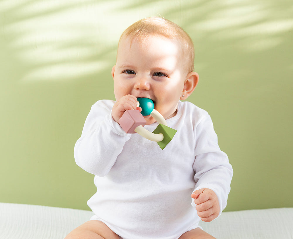 Bauhaus Chewable Toy in Pastel Colors by Oli & Carol