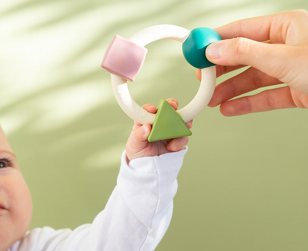 Bauhaus Chewable Toy in Pastel Colors by Oli & Carol