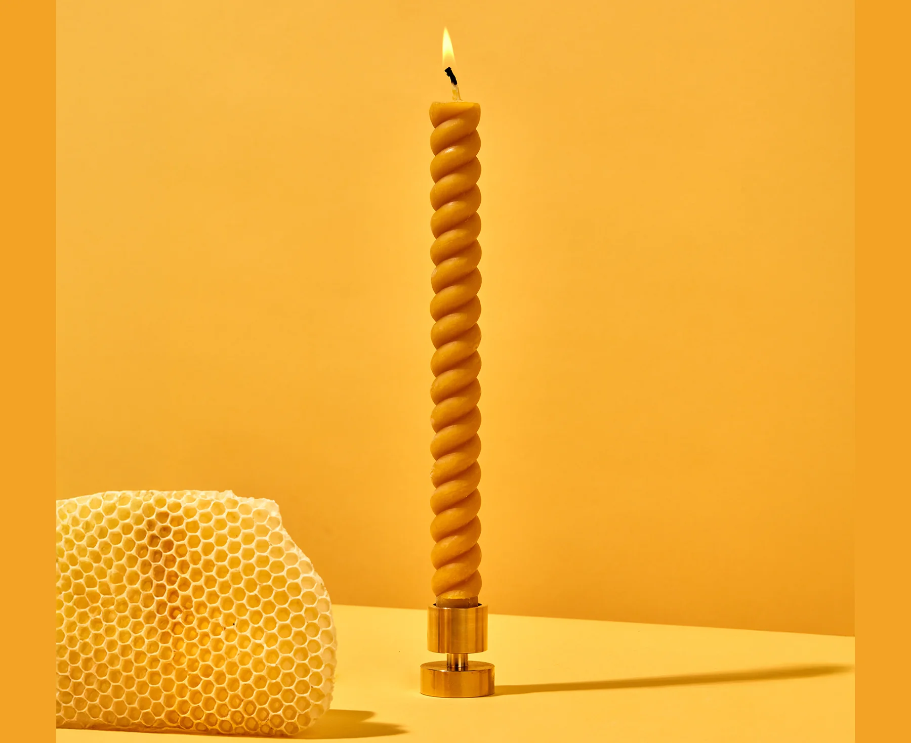 Spiral Beeswax Candles by 54 Celcius
