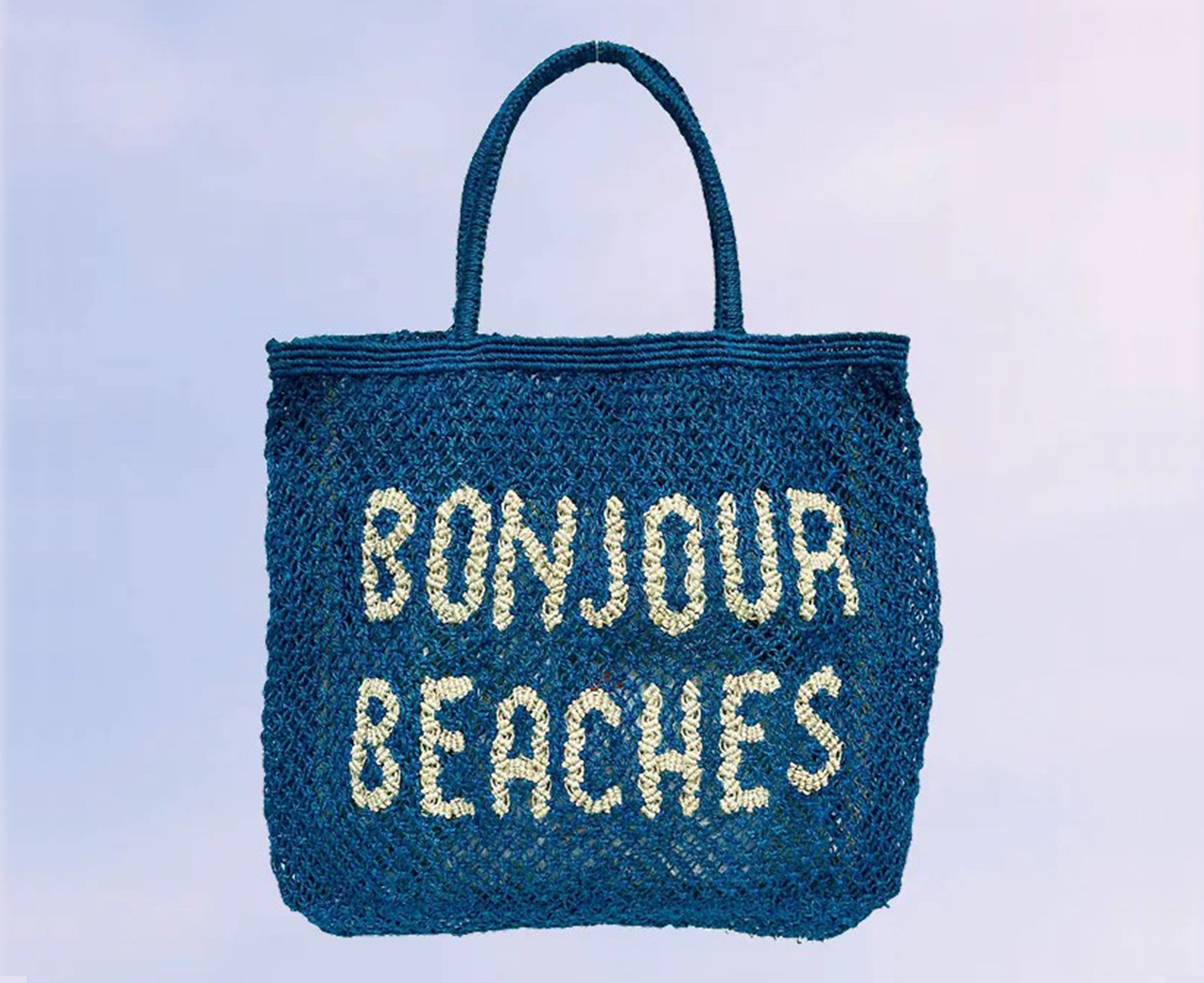 Jute Word Bag - Bonjour Beaches - by The Jacksons