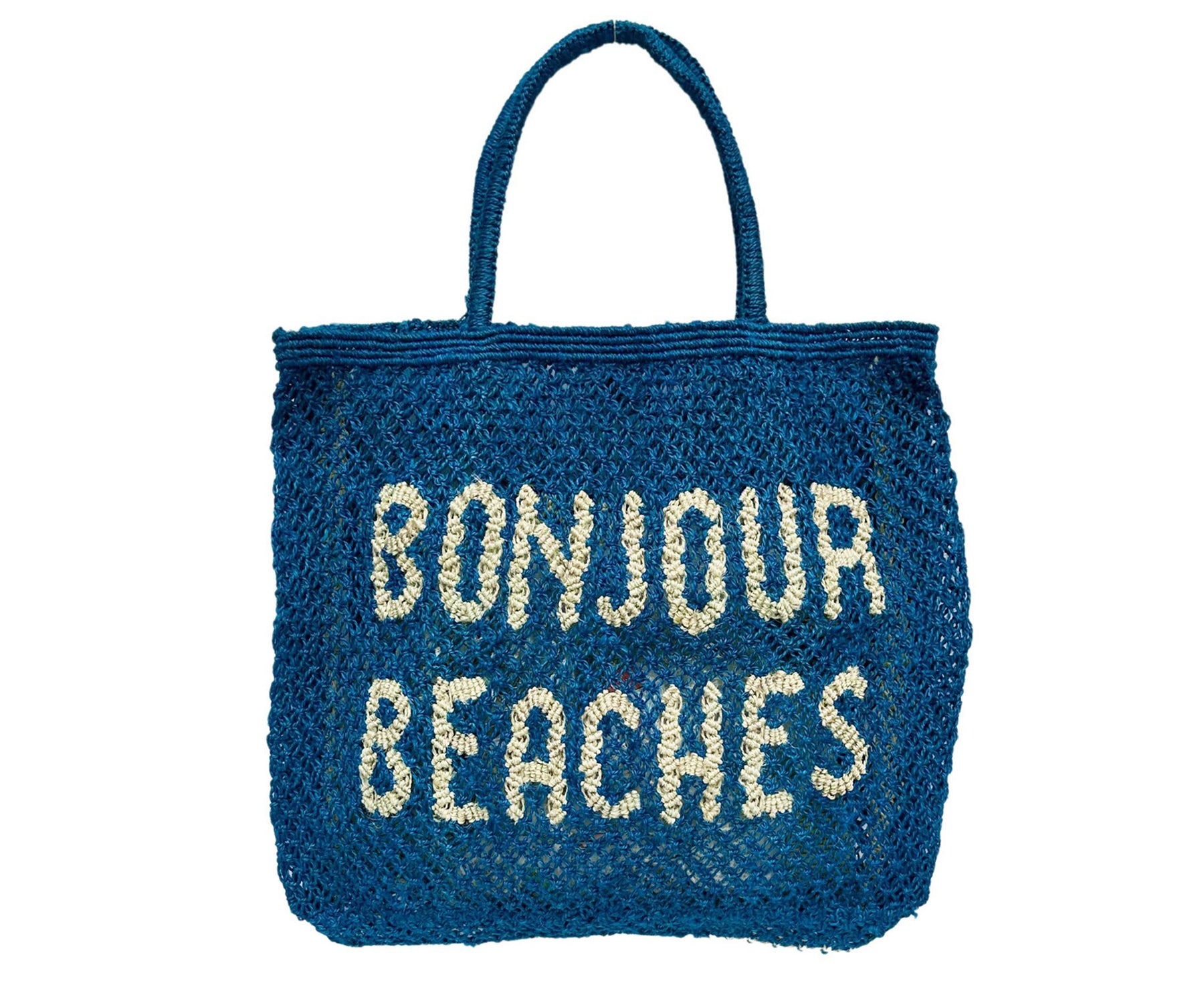 Jute Word Bag - Bonjour Beaches - by The Jacksons
