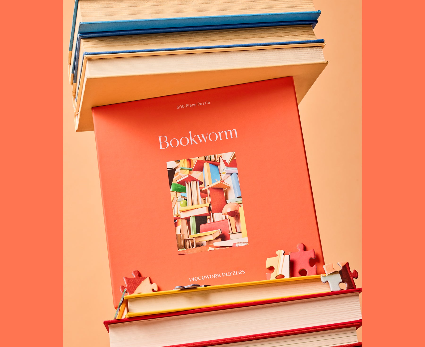 500-Piece Puzzle - Bookworm - by Piecework