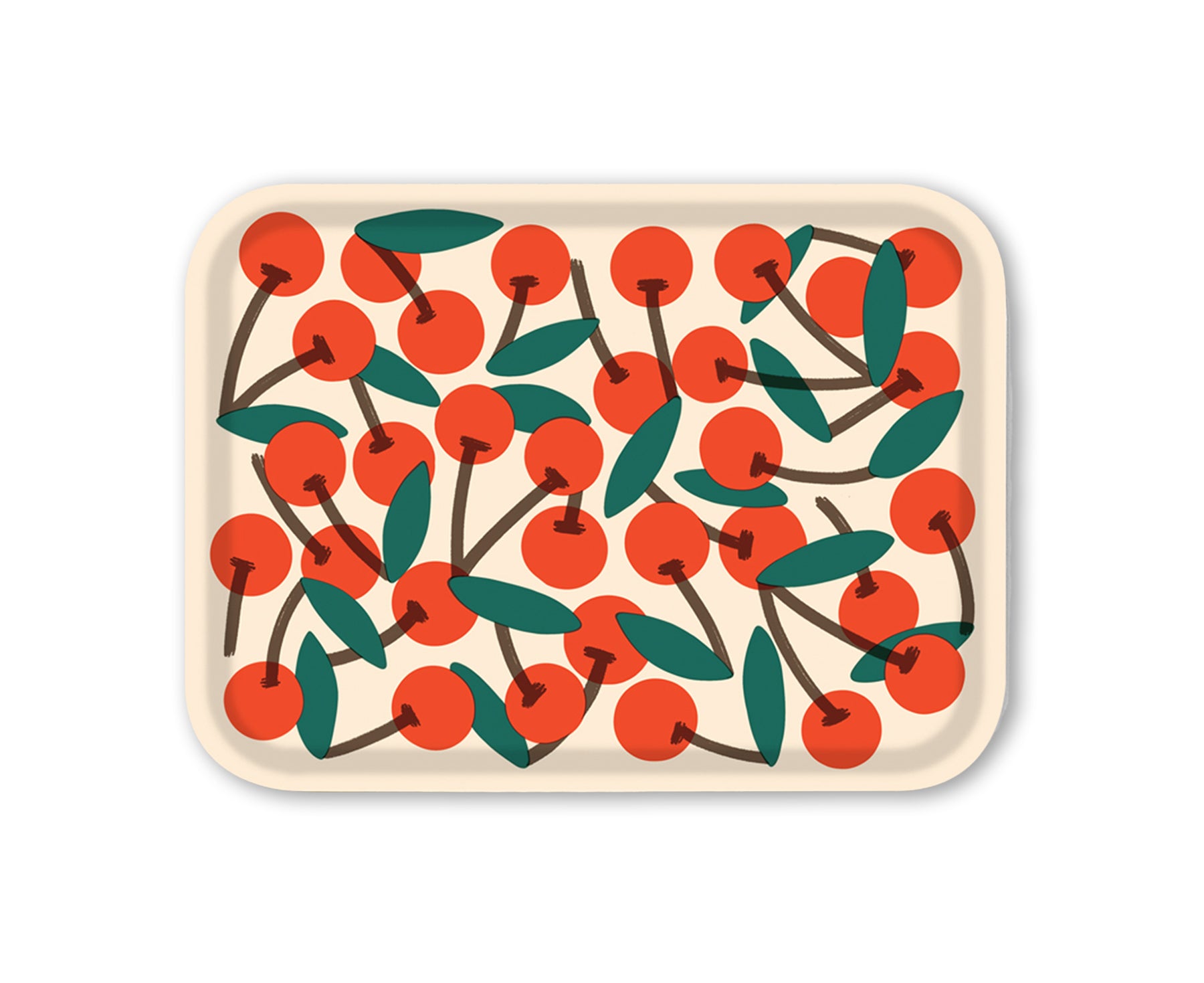 Cherries Small Rectangular Tray by Wrap