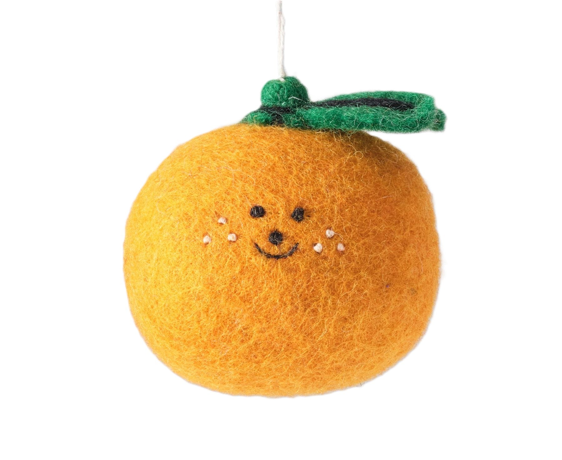 Hanging Felt Ornament - Clementine - by Wrap