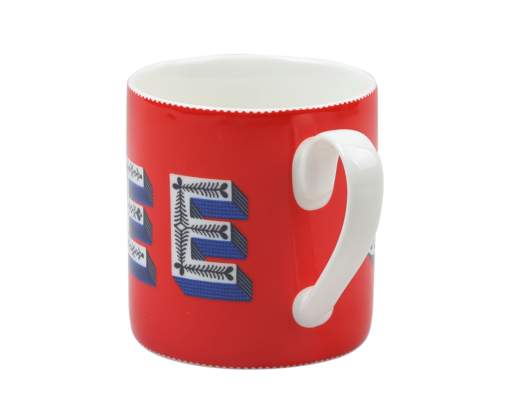 Word Porcelain Mug - Coffee - by Jamida