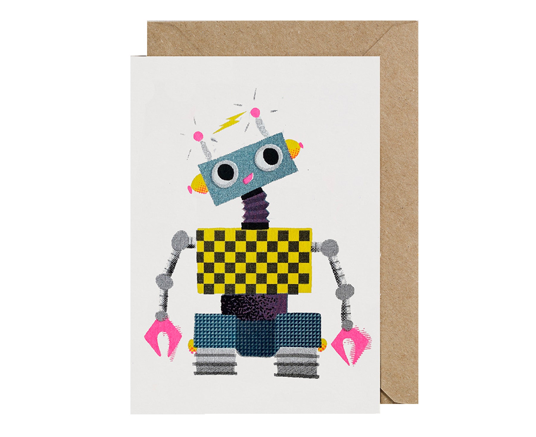 Birthday Card - Walking Robot - by Petra Boase