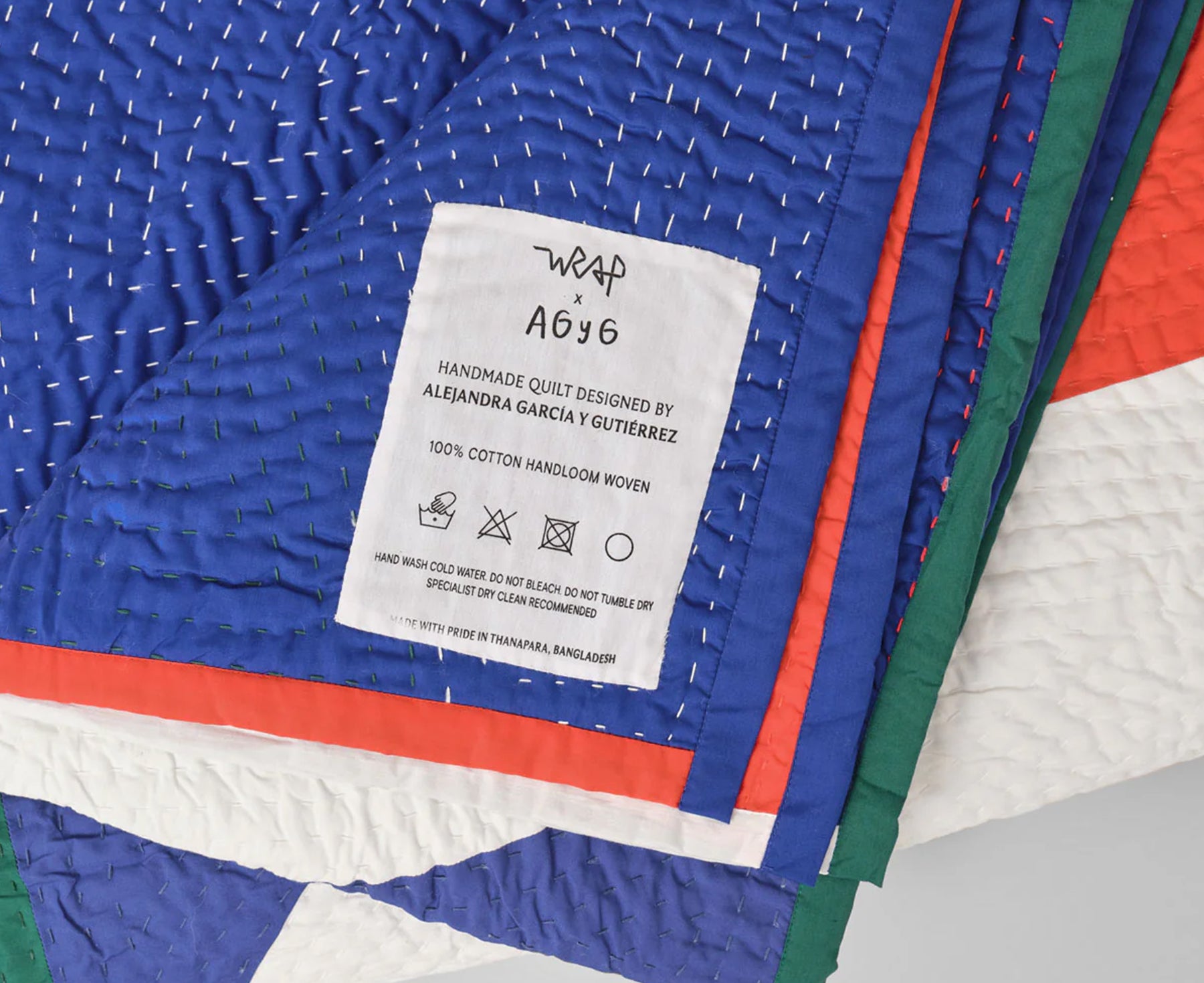 Kaleidoscope Handmade Cotton Quilt by Wrap