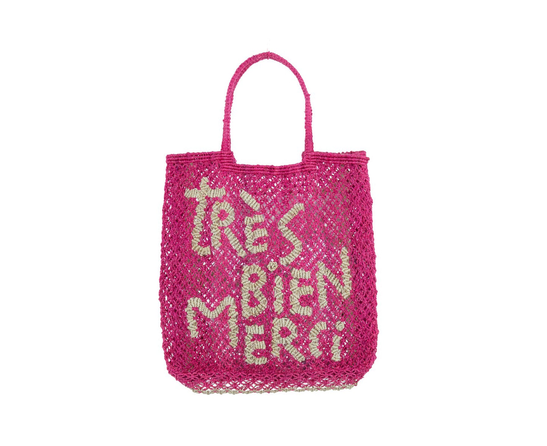 Jute Word Bag - Tres Bien Merci - by The Jacksons