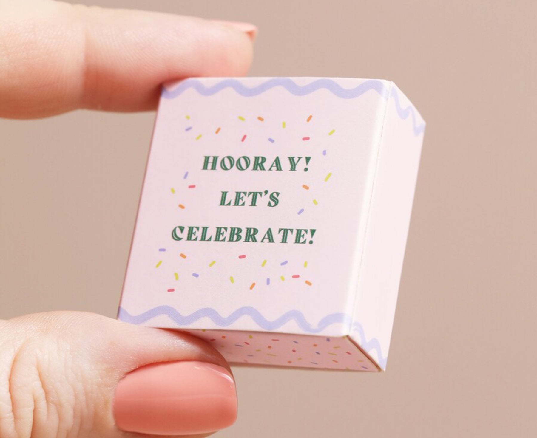 Tiny Ceramic Matchbox Token - Champagne - by Lisa Angel