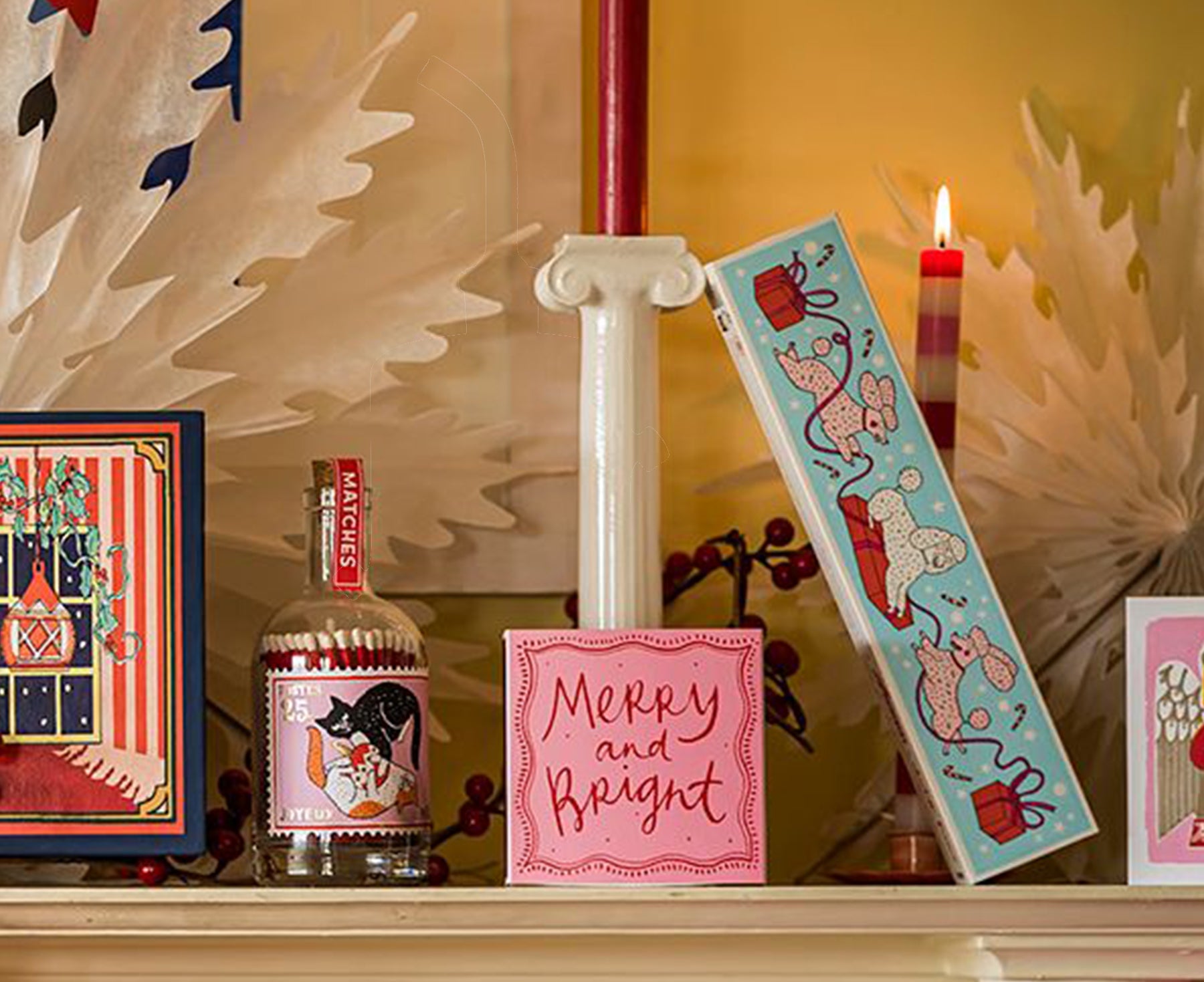 Square Matches - Merry & Bright - by Archivist Gallery