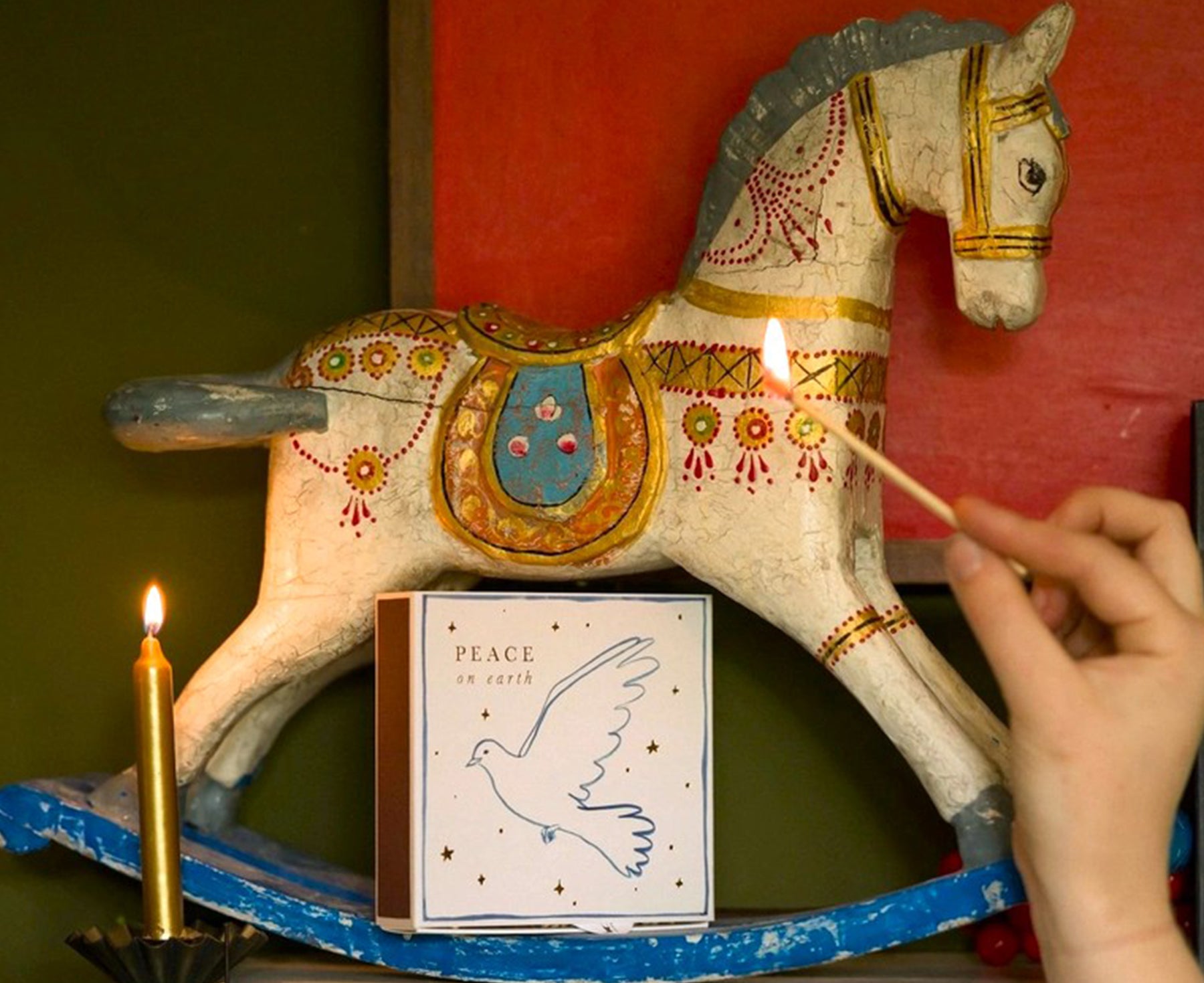 Square Matches - Peace Doves - by Archivist Gallery