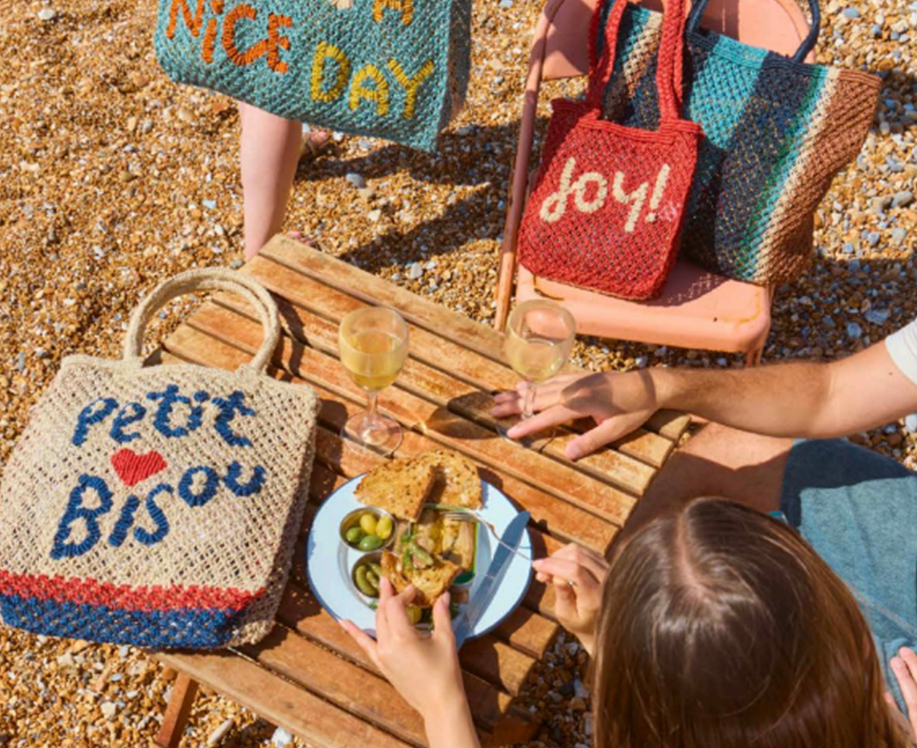 Jute Word Bag - Petit Bisou - by The Jacksons