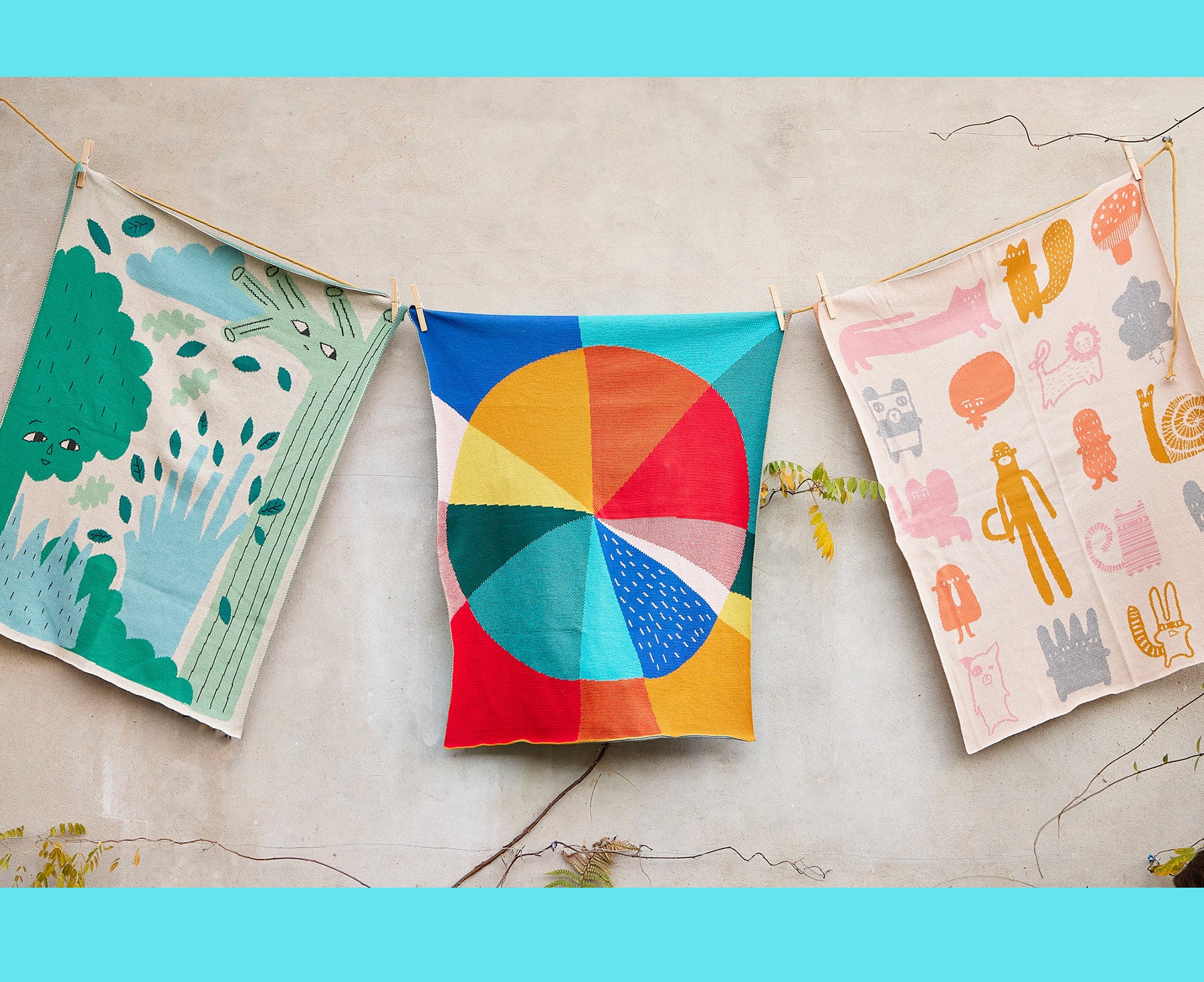 Pie Chart Mini Throw by Donna Wilson