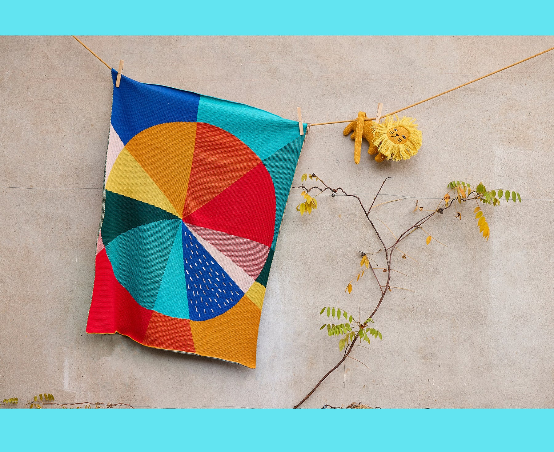 Pie Chart Mini Throw by Donna Wilson