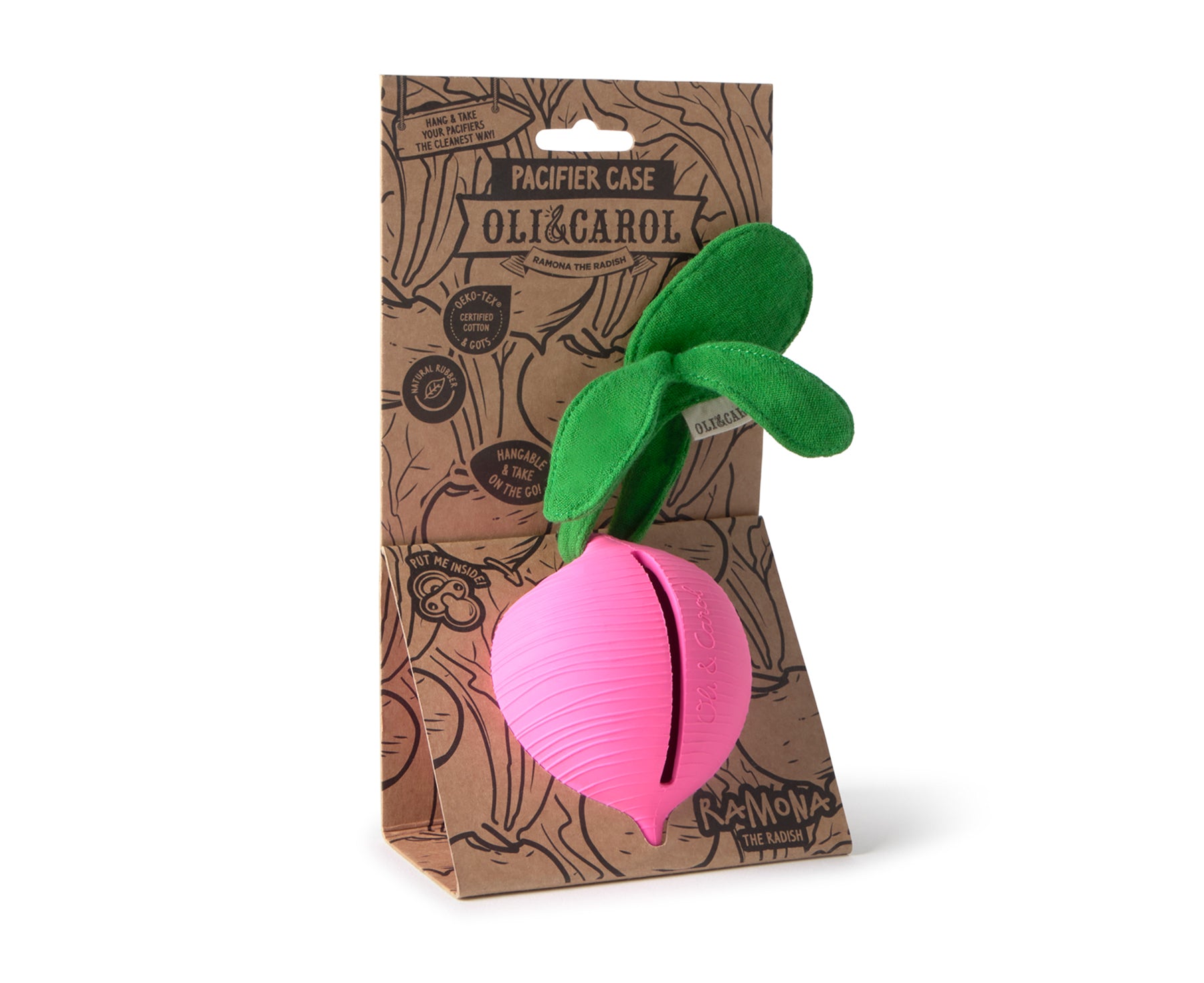 Chewable Pacifier Case - Radish - by Oli & Carol
