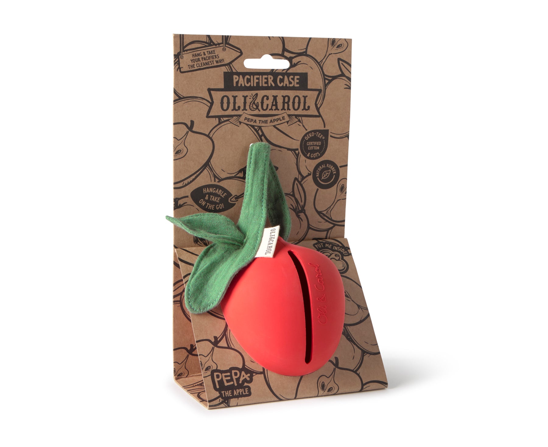 Apple Chewable Pacifier Case by Oli & Carol