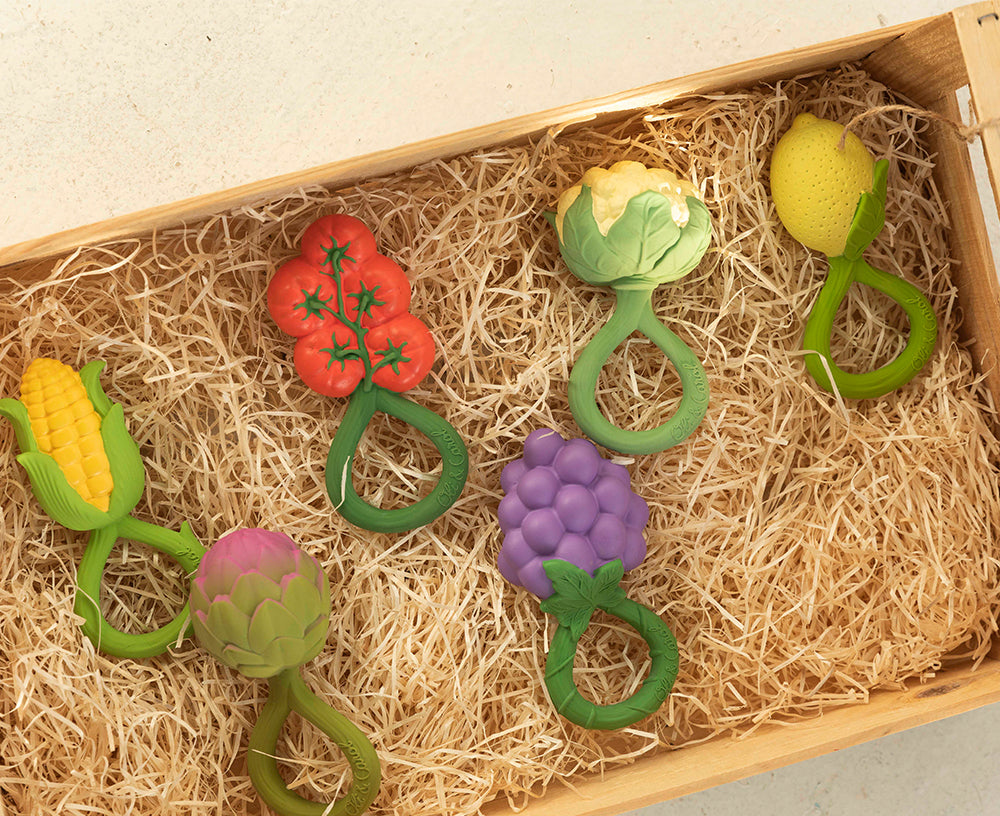 Grapes Chewable Rattle by Oli & Carol