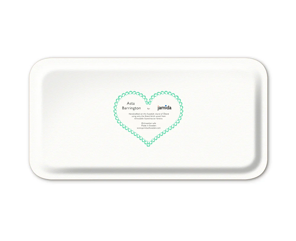 Word Rectangular Tray - Champagne - by Jamida back