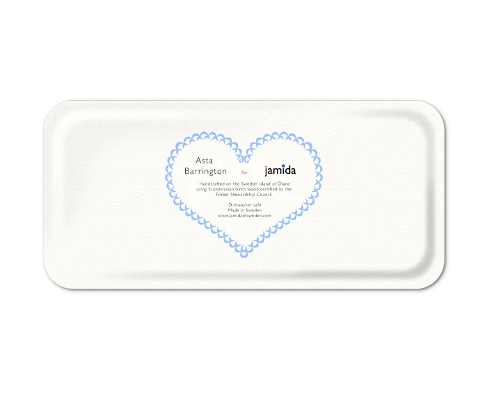 Word Rectangular Tray - Coffee - by Jamida