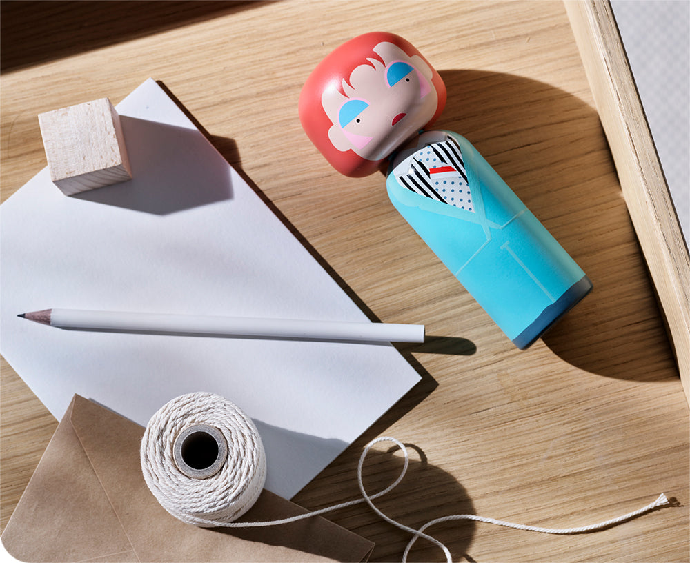 David Bowie Kokeshi Doll by Sketch.inc for Lucie Kaas
