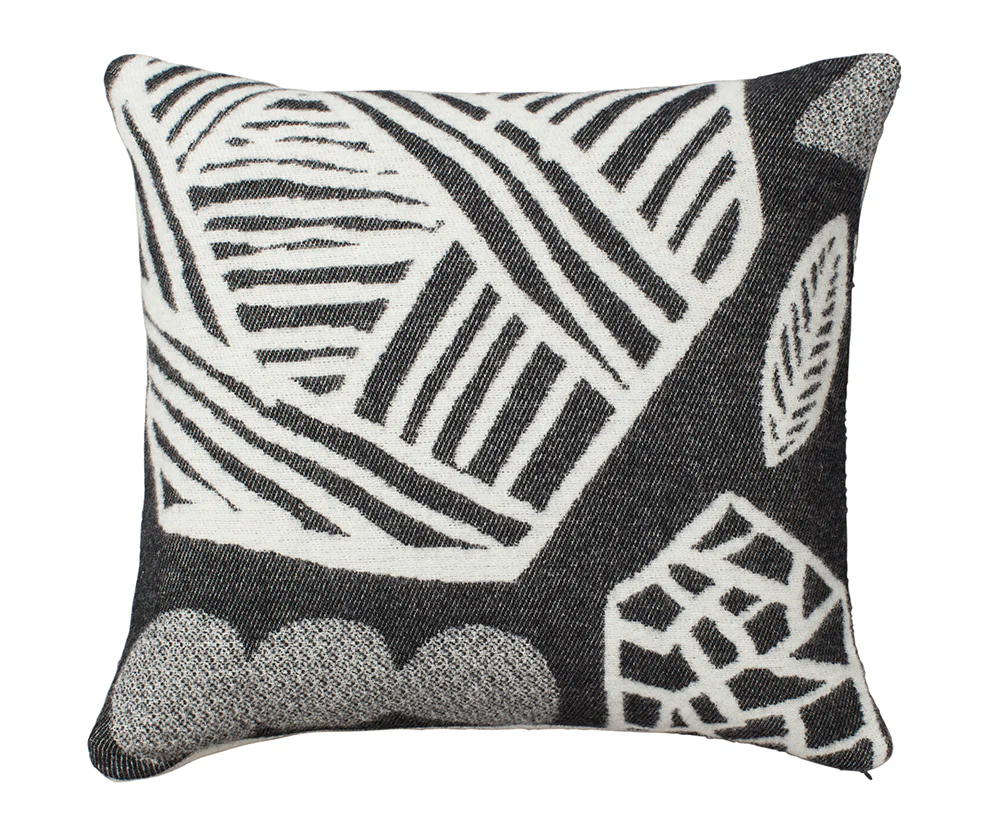 Forager Pillow in Black by Donna Wilson