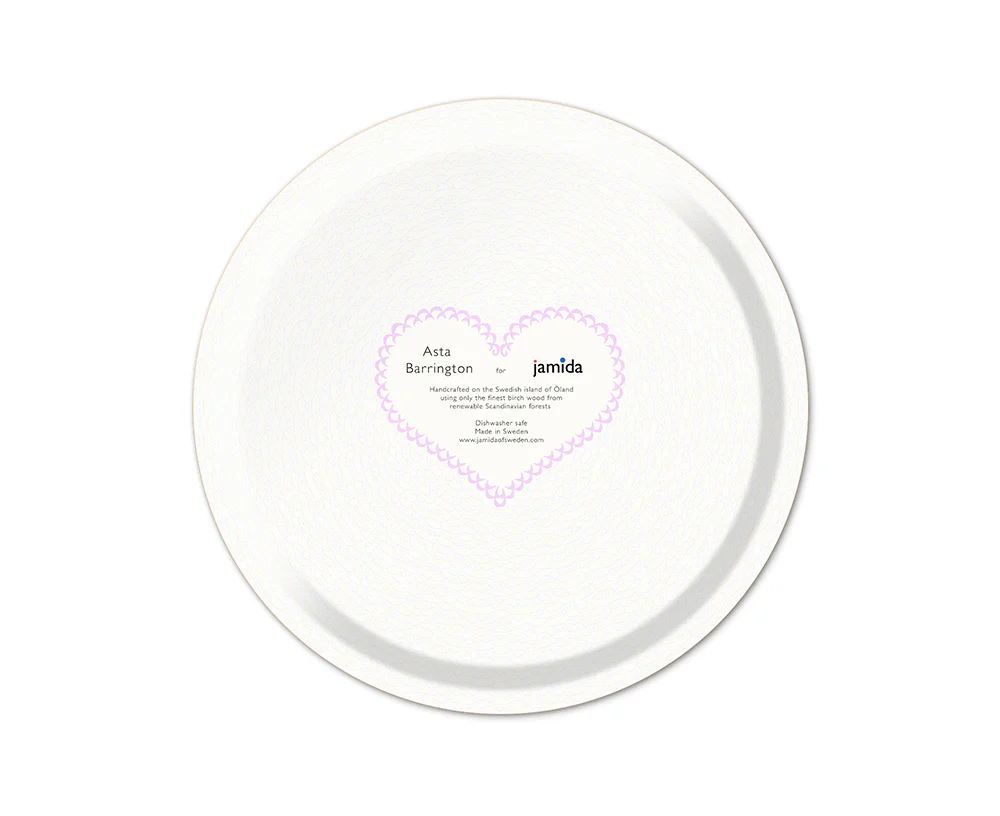 Word Round Tray - Happy Multi - by Jamida