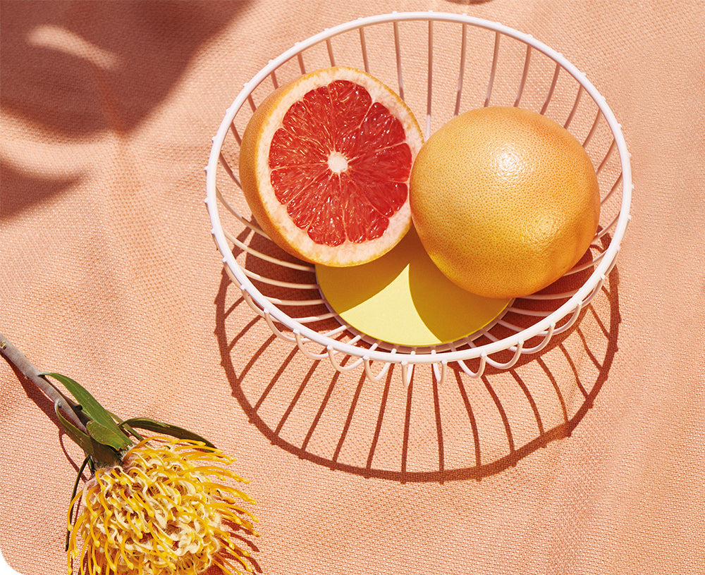 Iris Small Wire Basket in Pink and Yellow by Octaevo