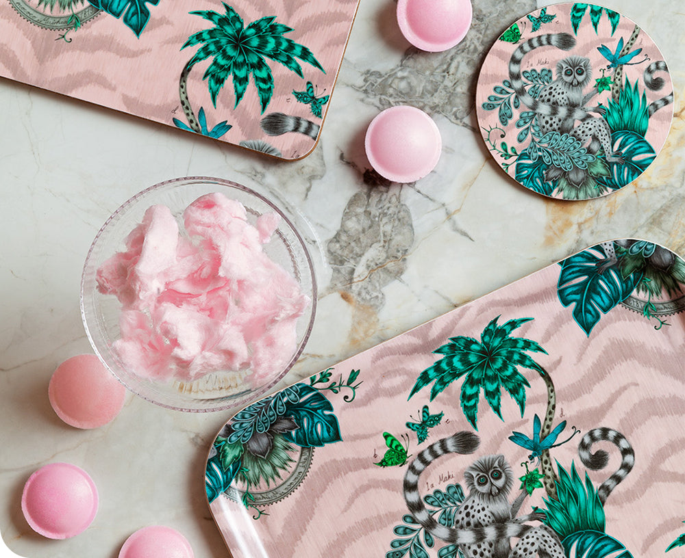 Lemur Set of Four Coasters by Jamida