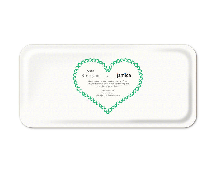 Word Rectangular Tray - Lucky - by Jamida
