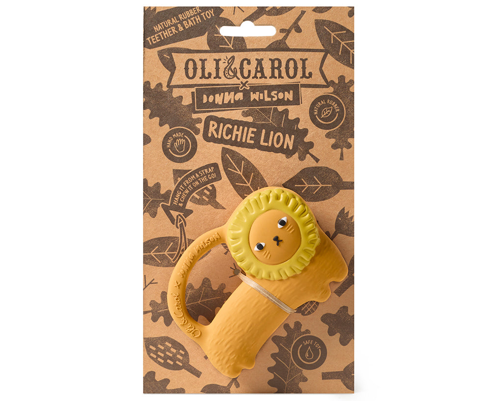Richie the Lion Chewable Toy by Donna Wilson X Oli & Carol