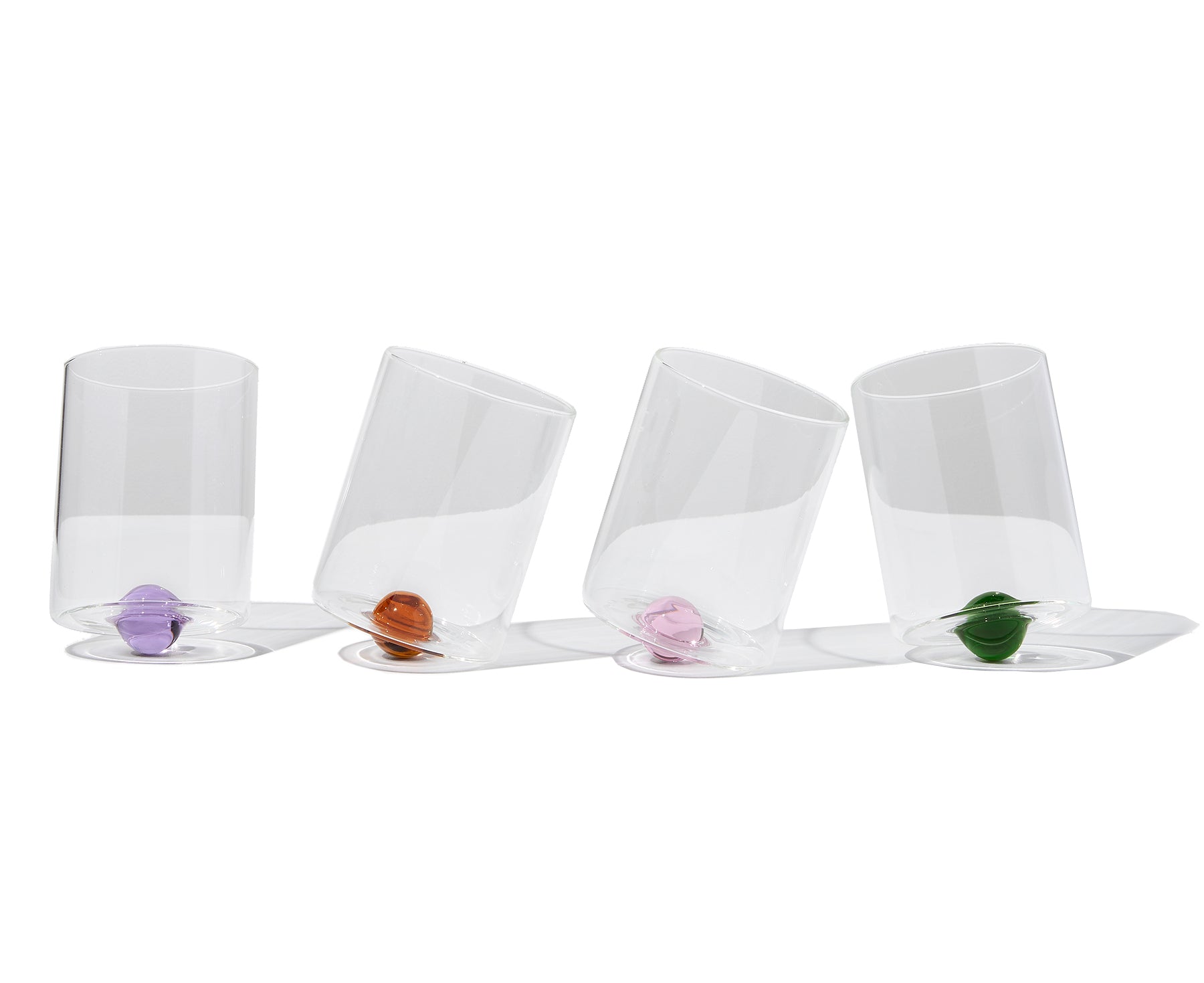 Balance Glasses Set of Four Mixed by Fazeek