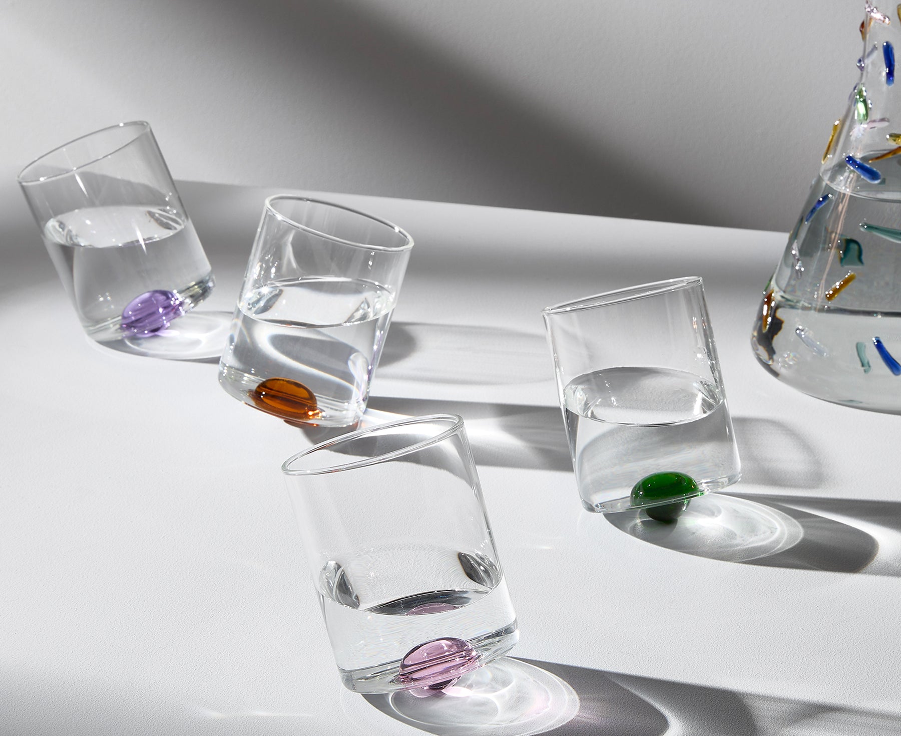 Balance Glasses Set of Four Mixed by Fazeek