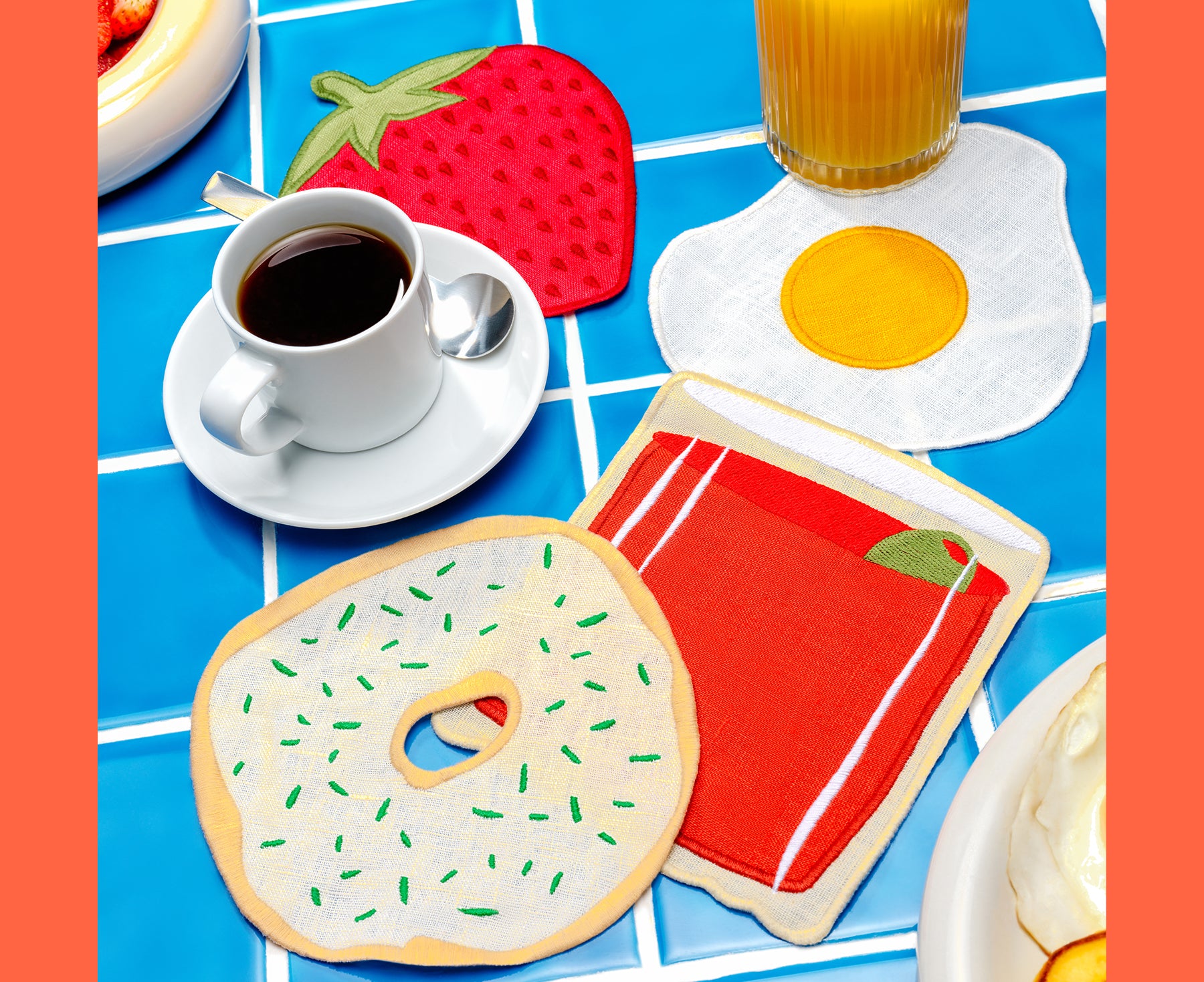 Cocktail Napkin Set - Brunch - by Piecework