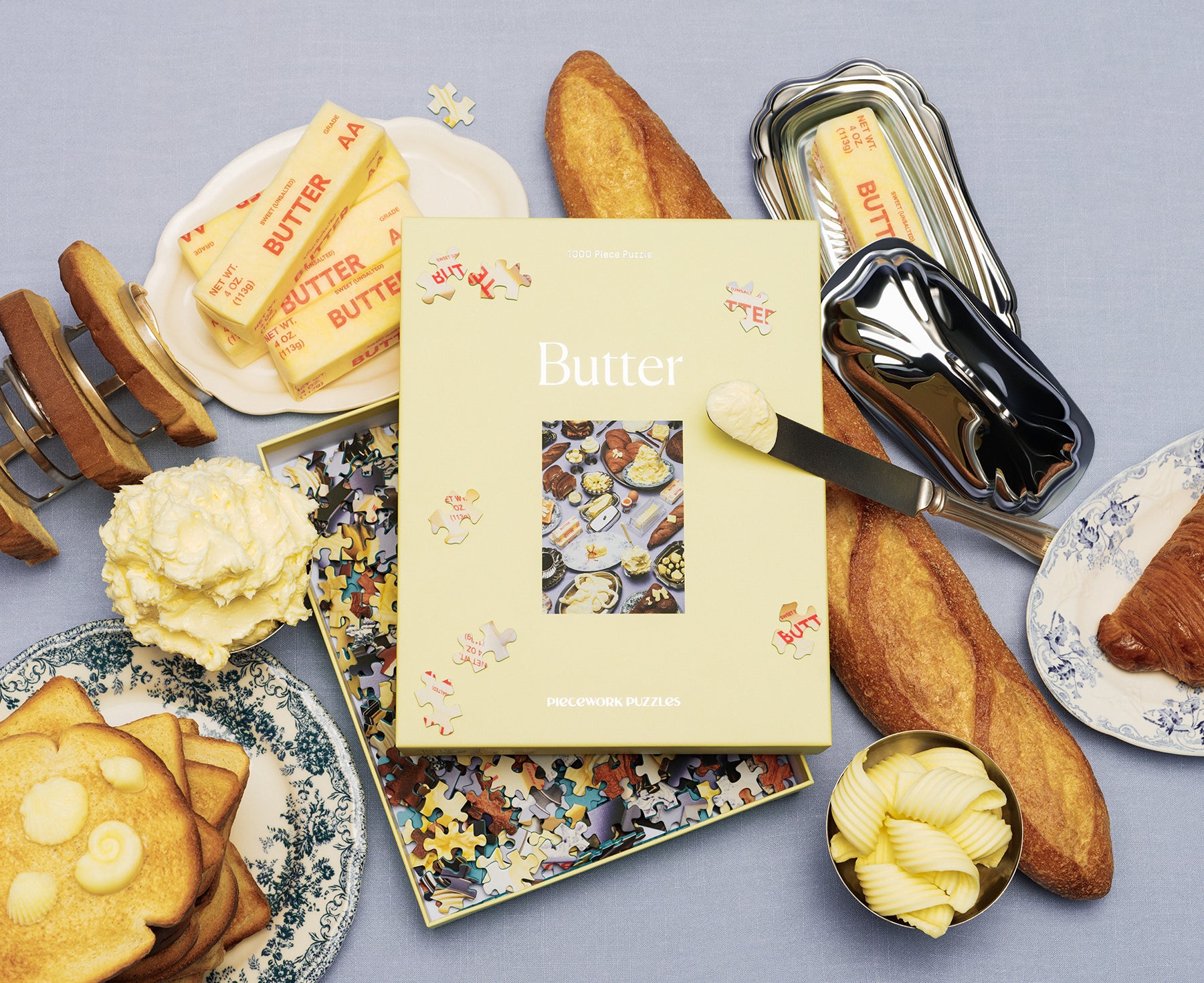 1000-Piece Puzzle - Butter - by Piecework