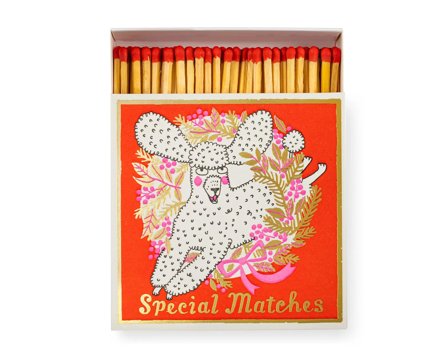 Square Matches - Christmas Poodle - by Archivist Gallery