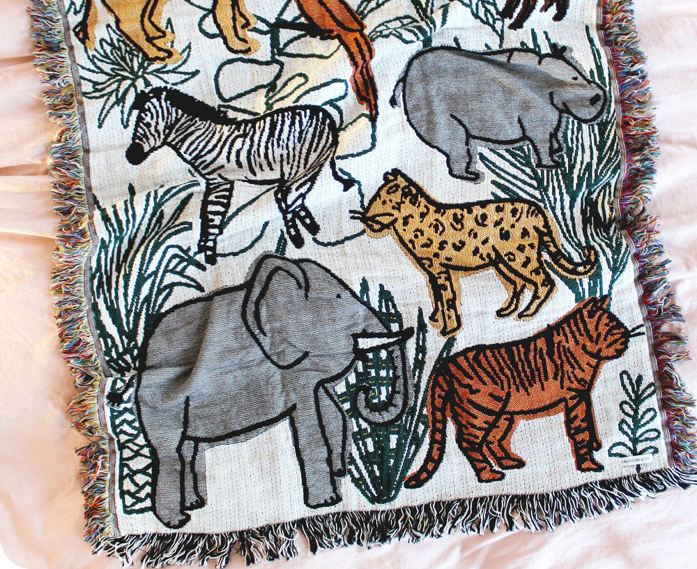 Jungle Mini Tapestry Blanket by Calhoun &amp; Co