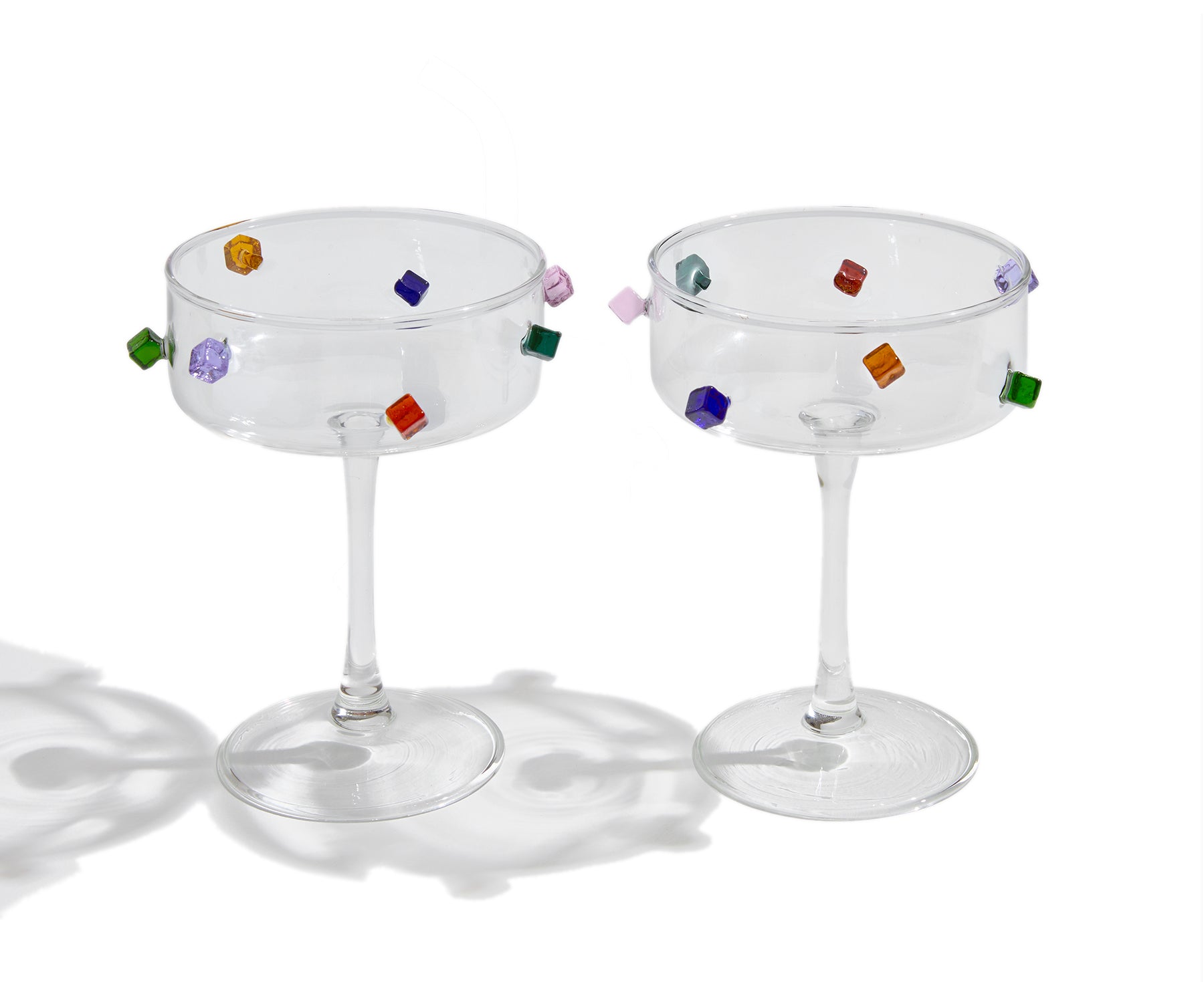 Jewel Champagne Coupes Set by Fazeek