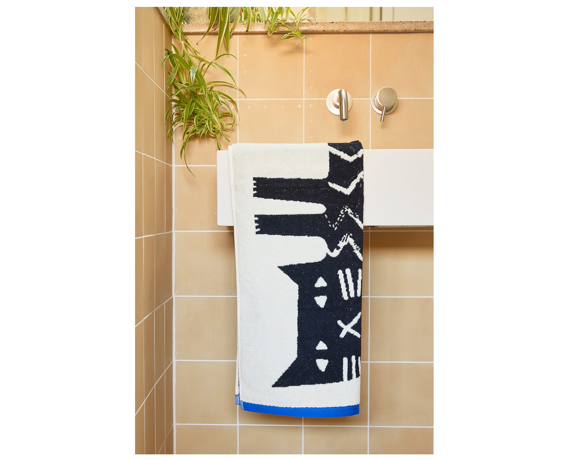 Lazy Cat Hand Towel by Donna Wilson