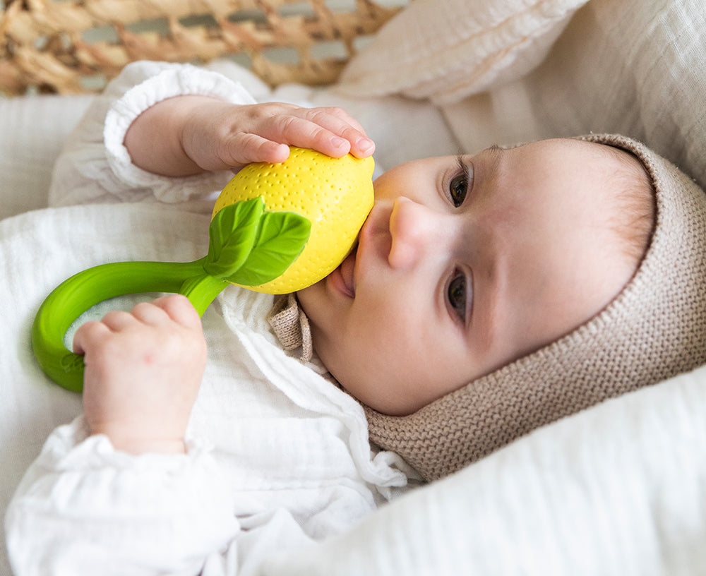 Lemon Chewable Rattle by Oli &amp; Carol