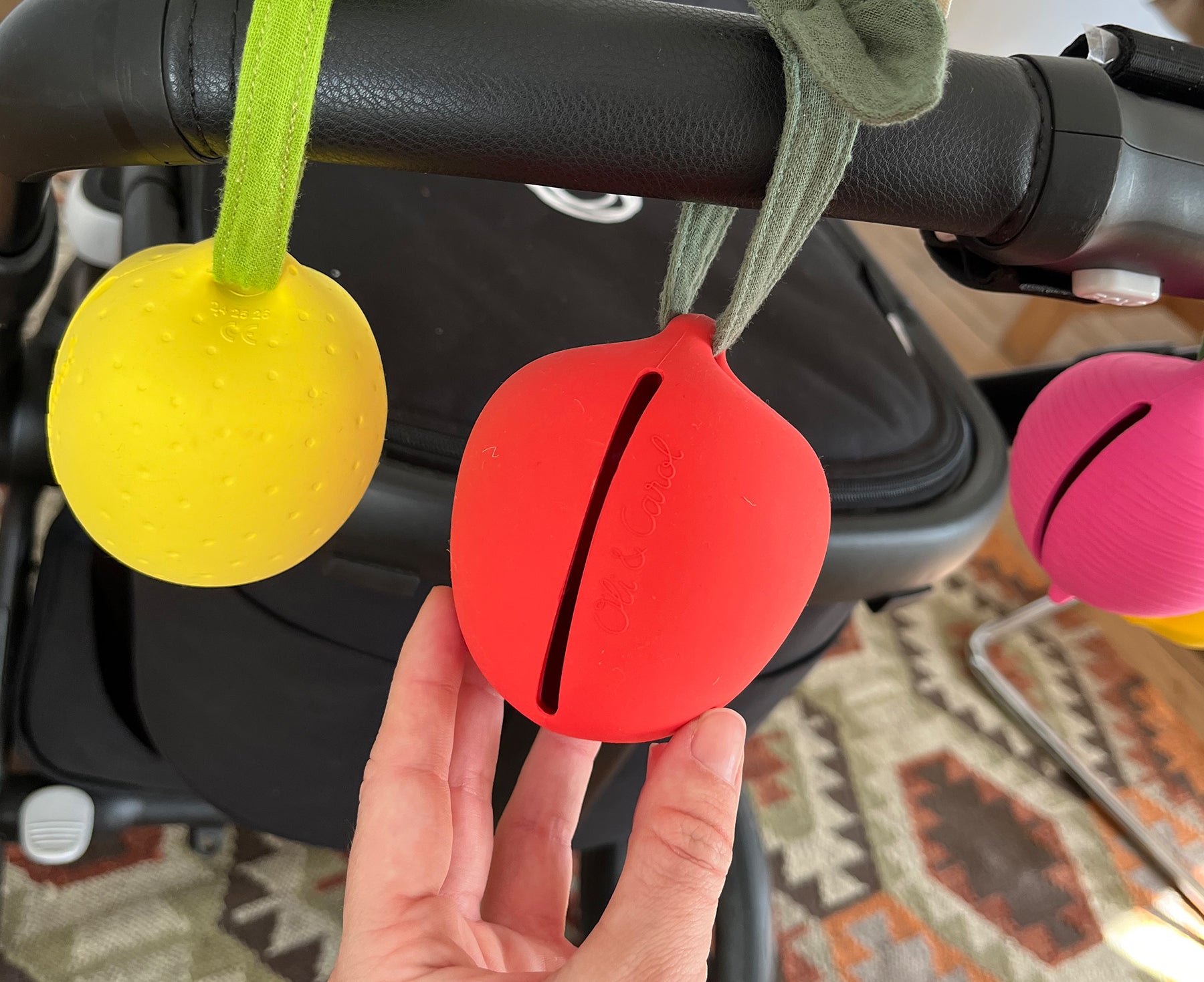 Chewable Pacifier Case - Lemon and Apple - by Oli &amp; Carol
