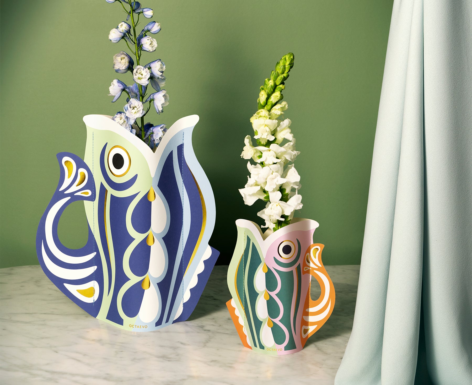 Paper Vase - Small Fish - by Octaevo