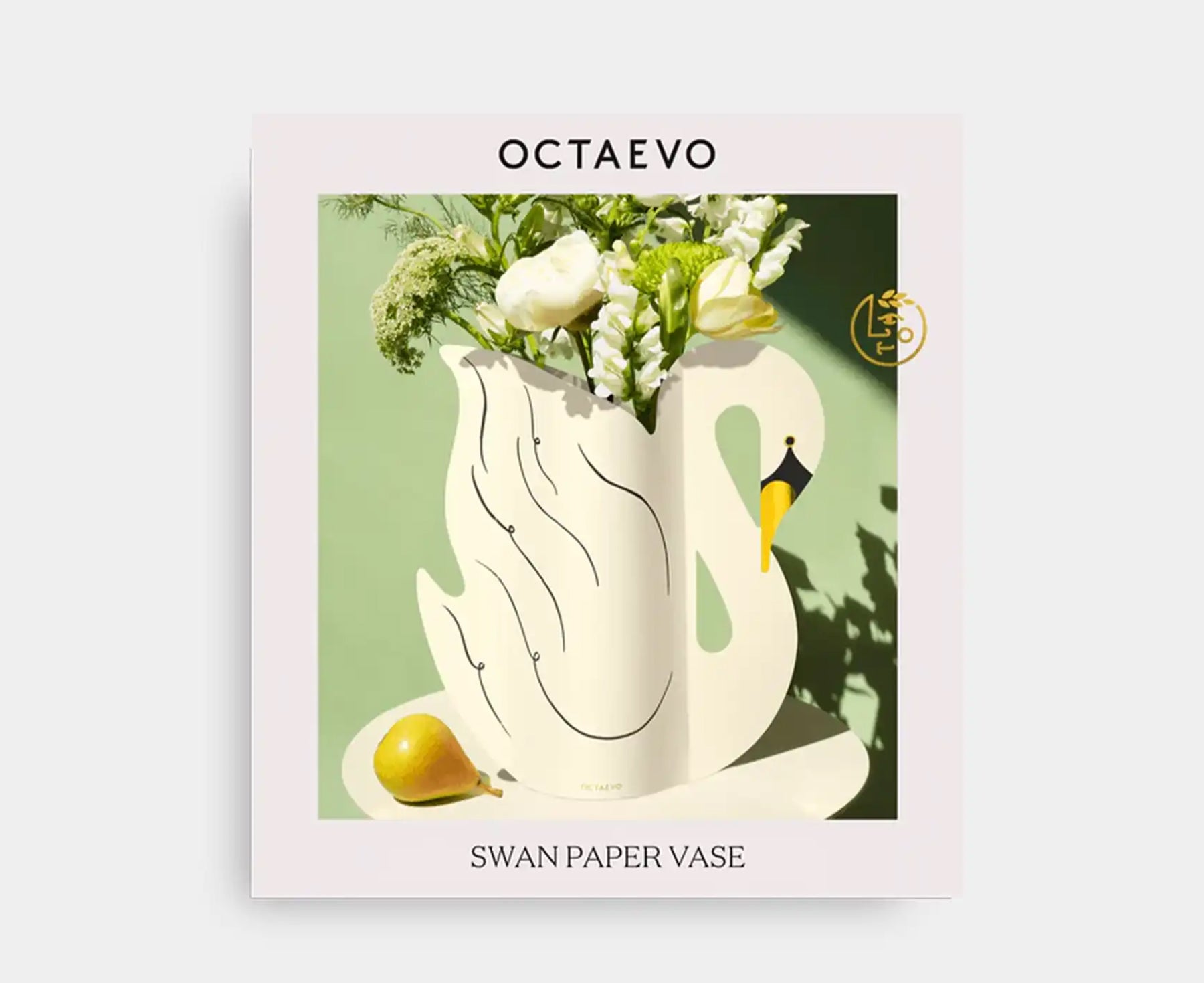 Large Paper Vase - Swan - by Octaevo