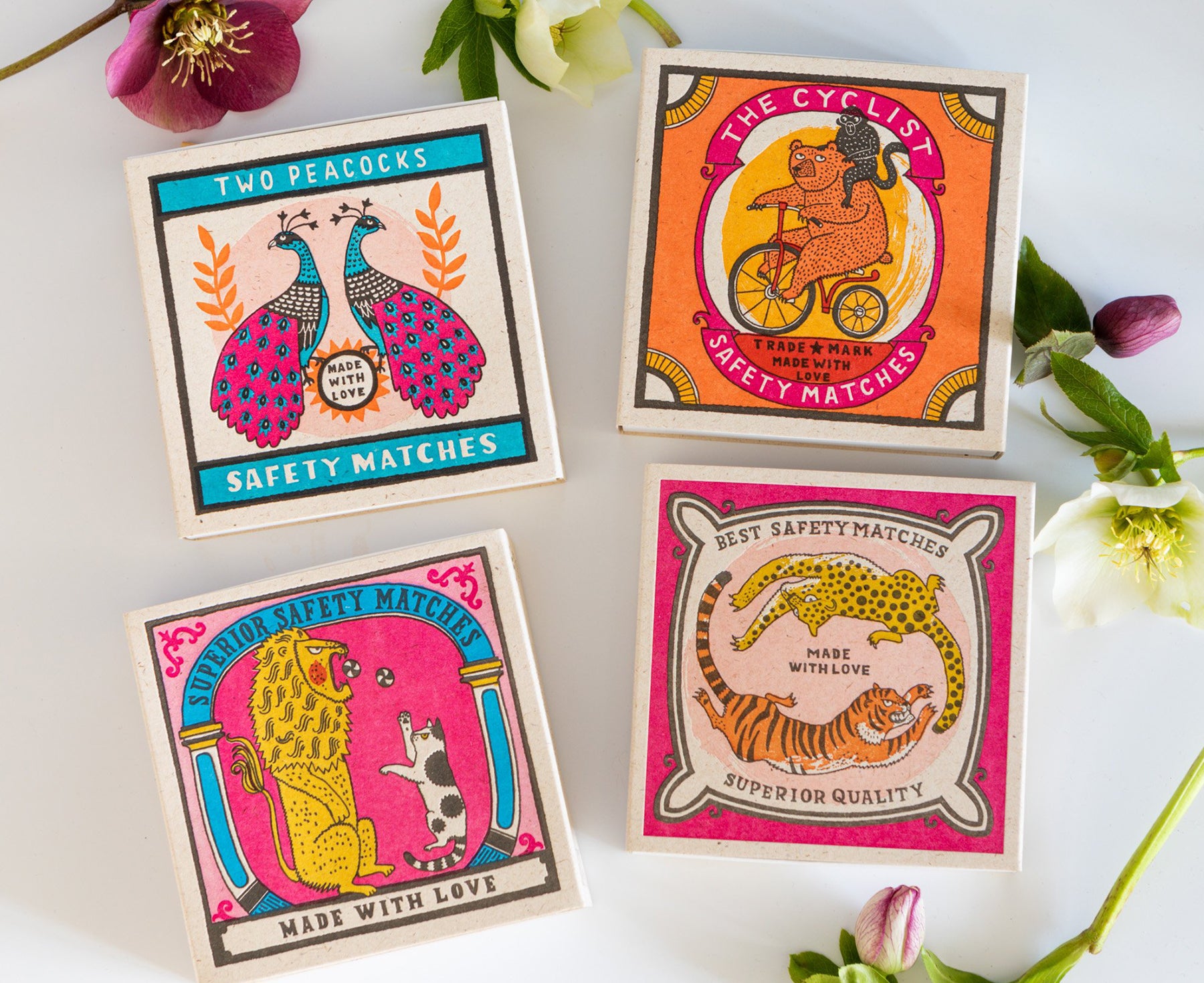 Square Matches - Peacock - by Archivist Gallery