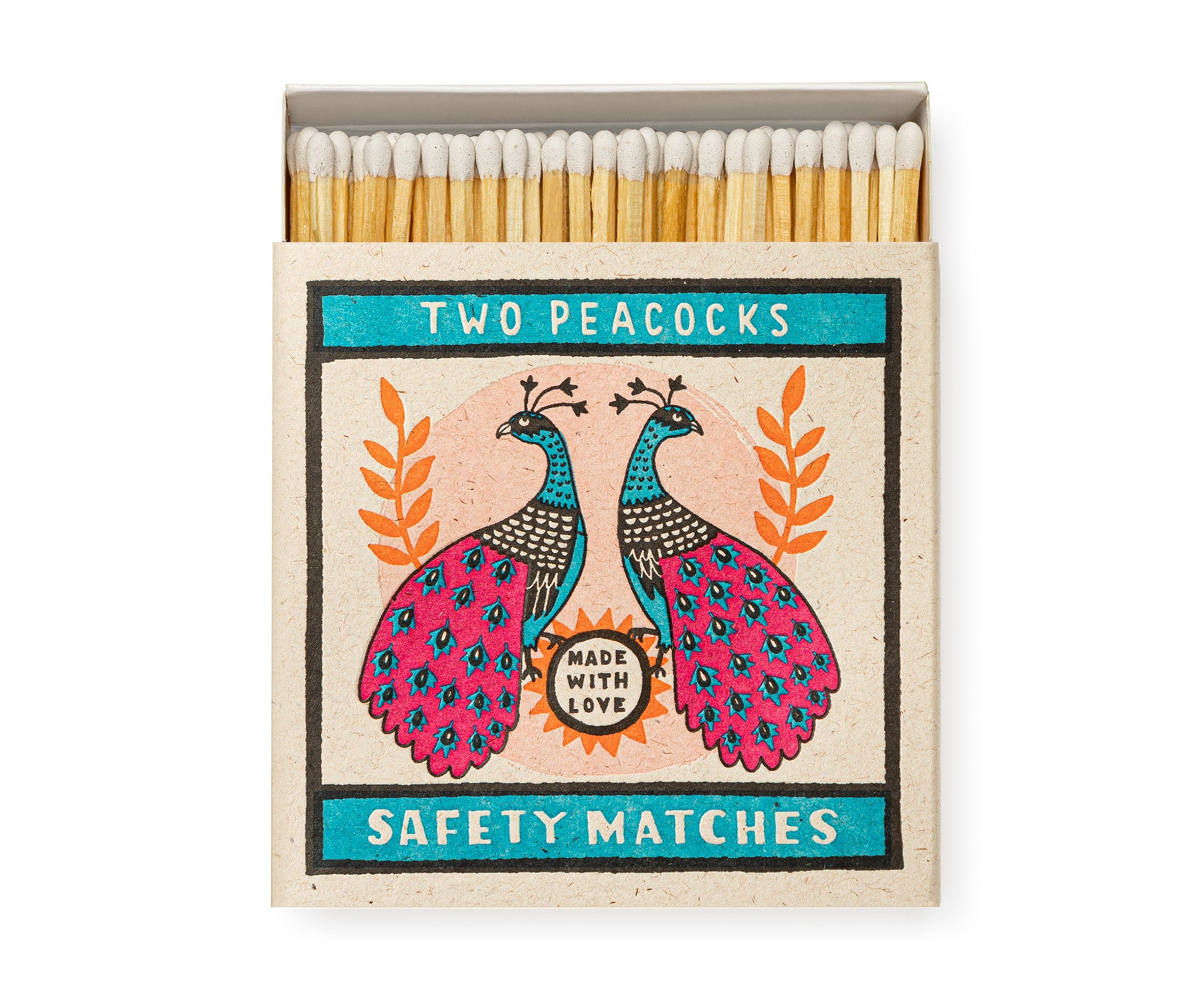 Square Matches - Peacock - by Archivist Gallery