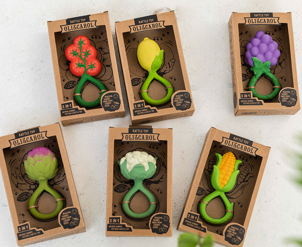 Tomatoes Chewable Rattle by Oli &amp; Carol