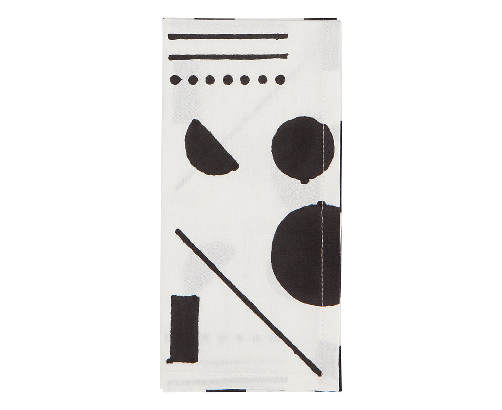 Imprint Napkin Set in Domino by Danica Studio