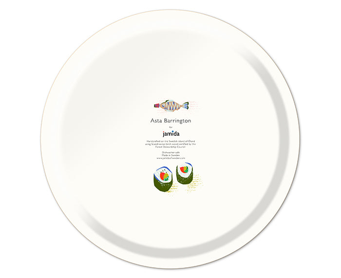 Sushi Round Tray by Jamida